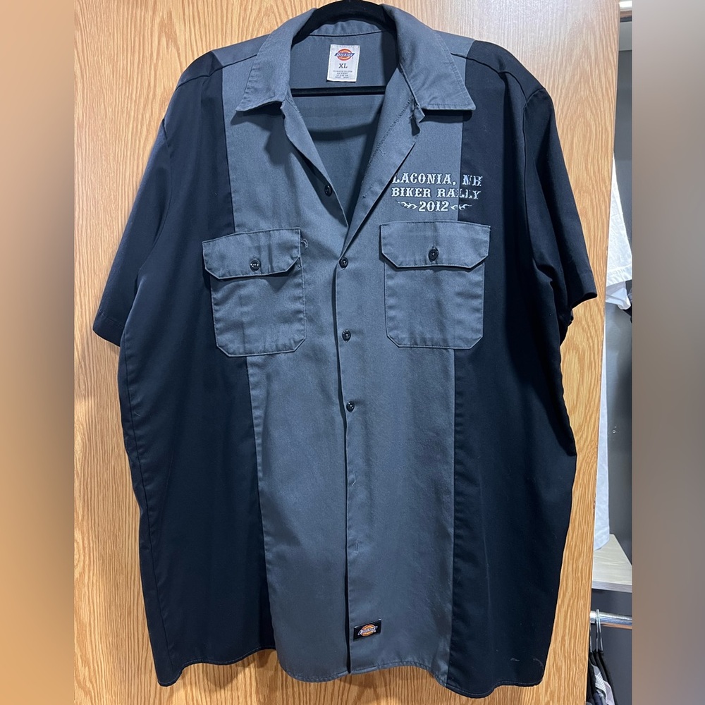 “Laconia, NH Biker Ralley 2012” button up shirt